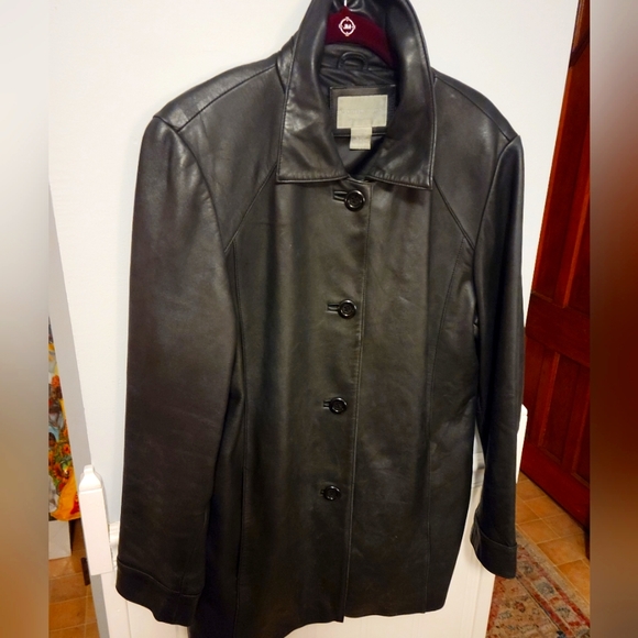 Worthington Lambskin car coat Size Large - Picture 2 of 11